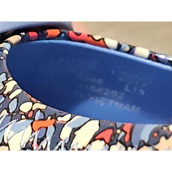 Tory Burch Minnie Women's 7 M Travel Ballet Flat Linose Red Blue Speckled Shoes - Picture 10 of 10